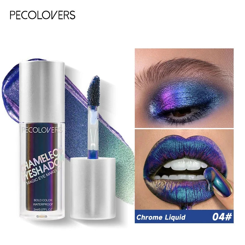 1 PC Powerful Color Chameleon Liquid Eyeshadow, Waterproof Sweatproof, Suitable for Bold and Exaggerated Makeup Zpaxo 04