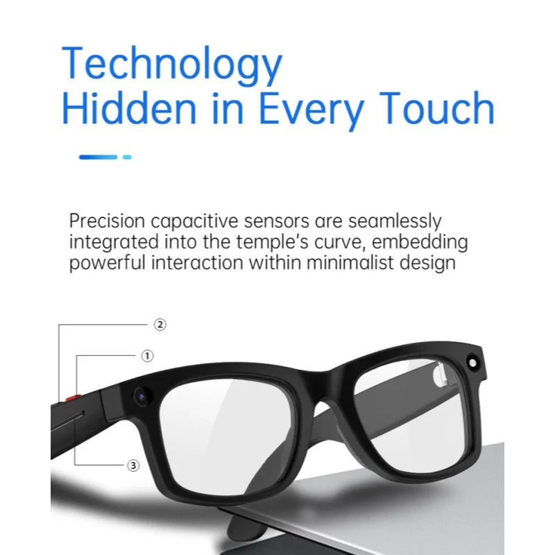 2026 New 800W Camera Smart Glasses Video Recording AI Photo Recognition Bluetooth Call Voice Translation AI Amart Glasses Zpaxo