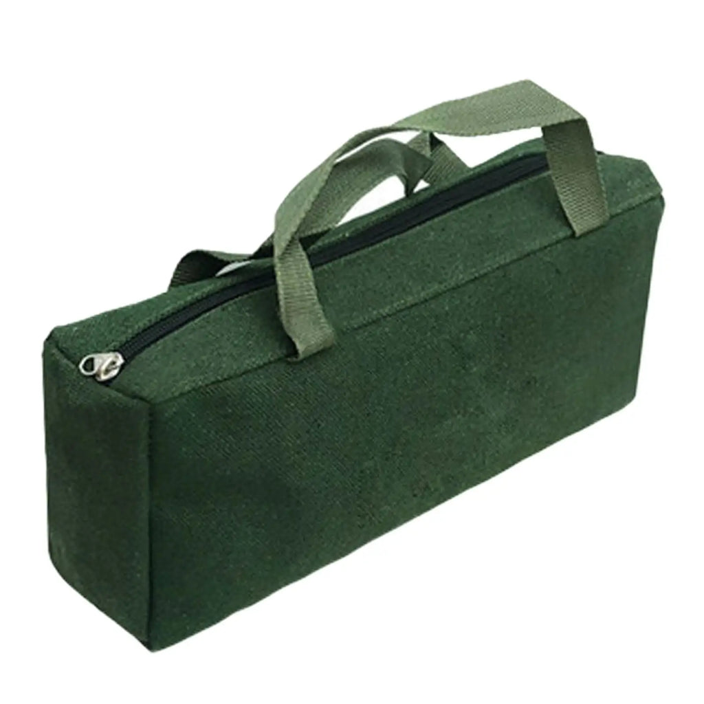 Rectangle Tool Bag Canvas Utility Tote Tool Organizer Waterproof Multifunctional for Storing Wrenches Pliers Lightweight Zpaxo 40x20x12cm