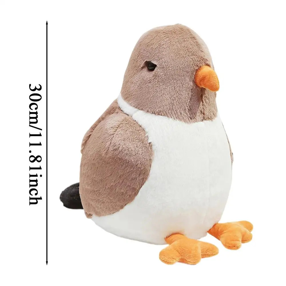 Pigeon Stuffed Animal Peace Bird Ornaments Safe PP Cotton Doll For Boys Girls Sleep Companion Family Friends Colleagues Birthday Zpaxo Brown United States