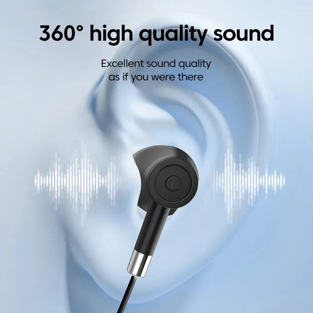 KEBIDUMEI Bluetooth 5 4 Headphones Screen Neckband Earphones Wireless