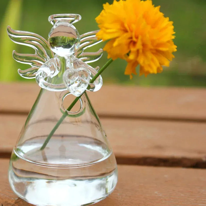Glass Hydroponic Vase Suitable Wedding Decorations Angel Floral