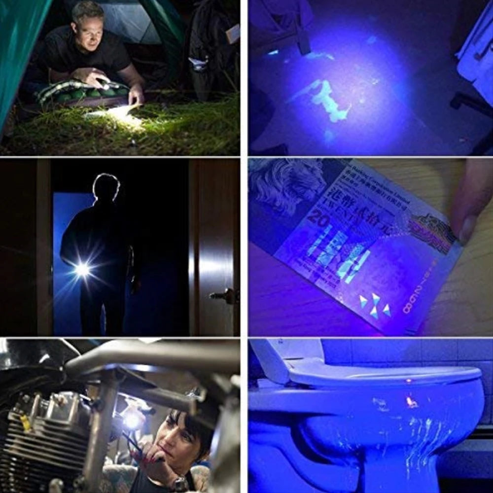 POCKETMAN 395nm UV Blacklight Pen Flashlight – 2-in-1 Detector