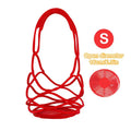 Silicone Hollow Out Milk Tea Packaging Bag Reusable Coffee Beverage Pouch with Cute Design for Work and School Zpaxo S Red