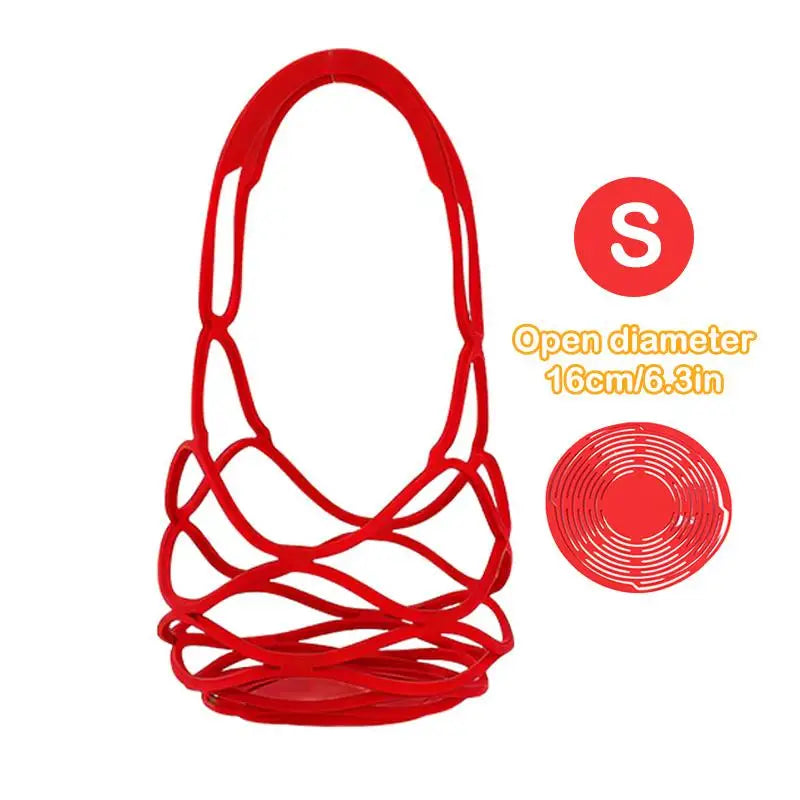 Silicone Hollow Out Milk Tea Packaging Bag Reusable Coffee Beverage Pouch with Cute Design for Work and School Zpaxo S Red