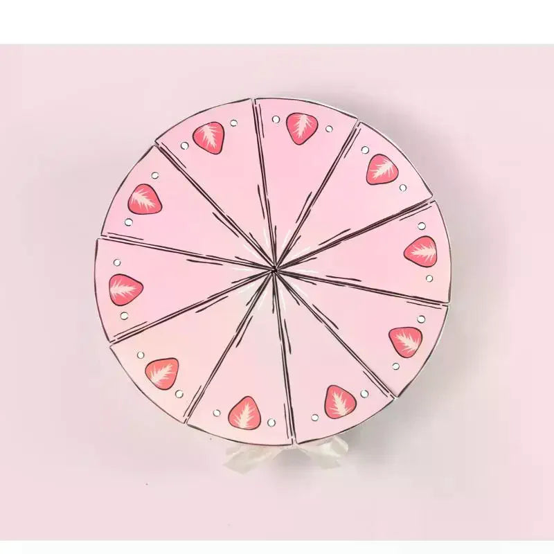 Triangular Cake Shaped Paper Box Cookie Candy Baby Shower Favors Zpaxo