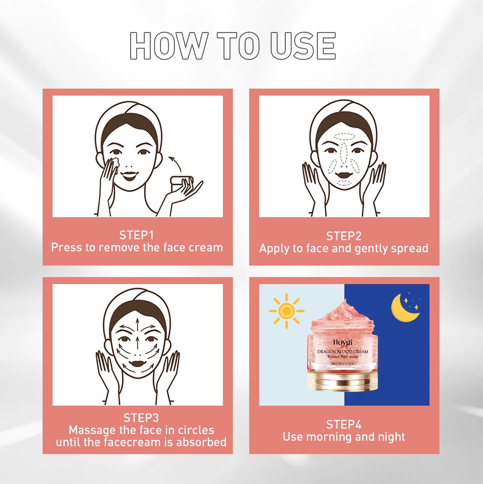 Retinol Night Cream 50g Anti Aging Face Moisturizer Firms Skin Reduces Wrinkles Lines Hydrating Vitamin E Cream for Tightening Zpaxo