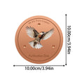 Copper Metal Bird Bath Purifier Disc | Triple-Point Support Bird Bath Accessory Zpaxo 05