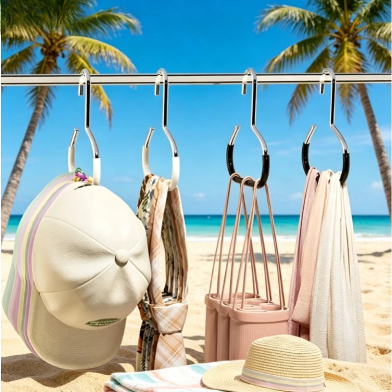 Metal Hat Rack Space Saver Hanger Scarves Ties Bags Portable Storage