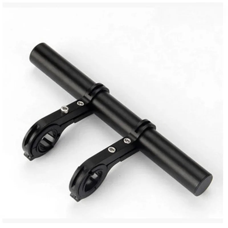 Bike Handlebar Extender Mount 20CM Aluminum Alloy Extension Frame Multifunctional Cycling Headlight Bracket Lamp Holder Riding Zpaxo 20CM Black
