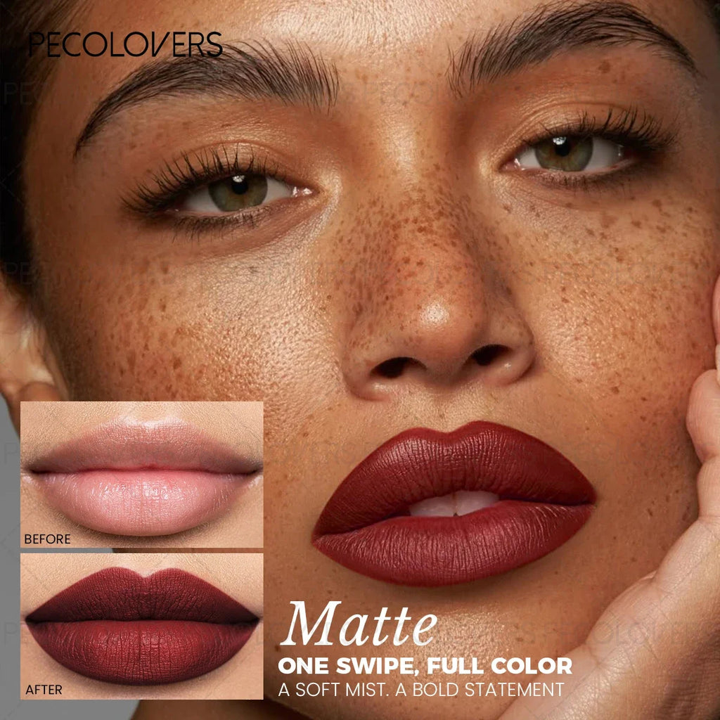 1PC Velvet Matte Lipstick, Long-lasting, Easy To Apply, Bright Color, Long-lasting Waterproof and Sweat-proof, Non-stick Cup Zpaxo