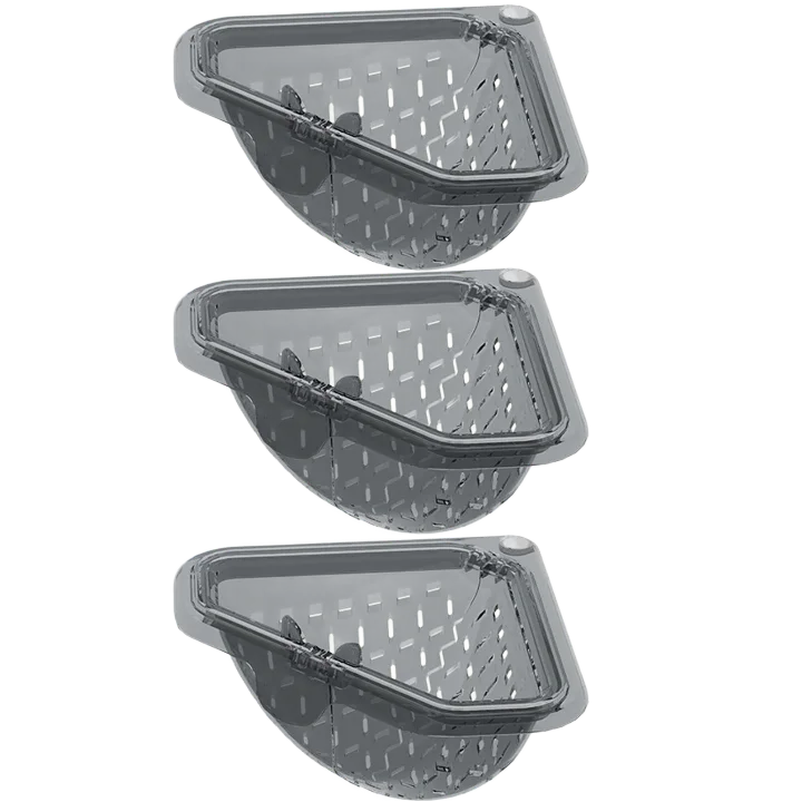 Magnetic Corner Sink Drain Basket – No-Drill Food Strainer Sink Drain Basket Zpaxo 3PCS