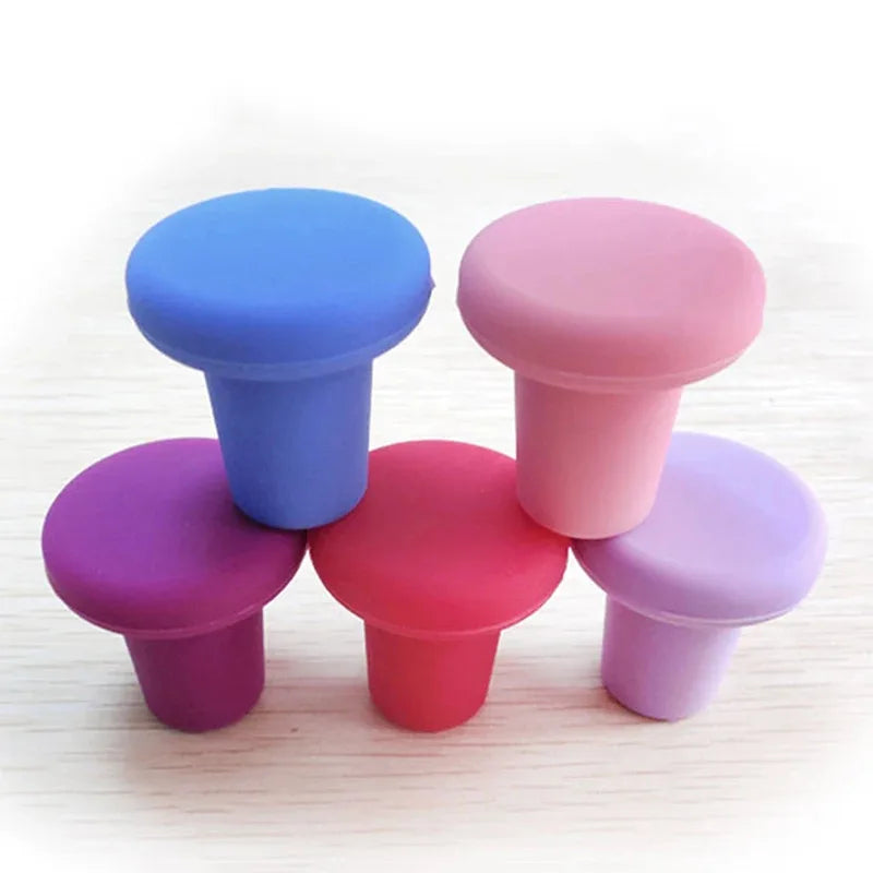 Silicone Wine Bottle Stoppers – Set of 1–4 | Bar Accessories