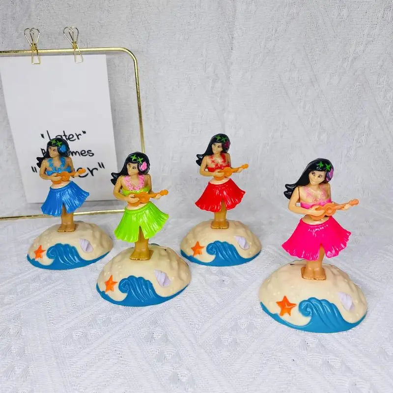 Solar Powered Dancing Figures Dashboard Bobble Head Swinging Figure