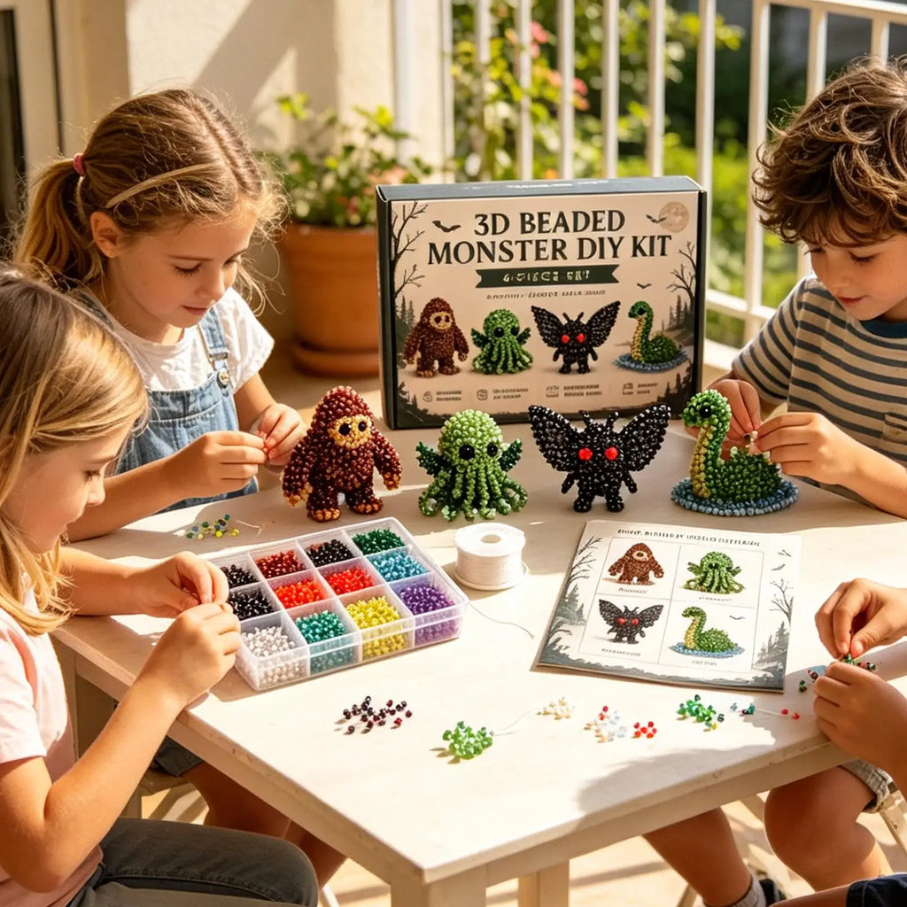 3D Beaded Animal Craft Mini Bead DIY 4 Educational Toy Instruction
