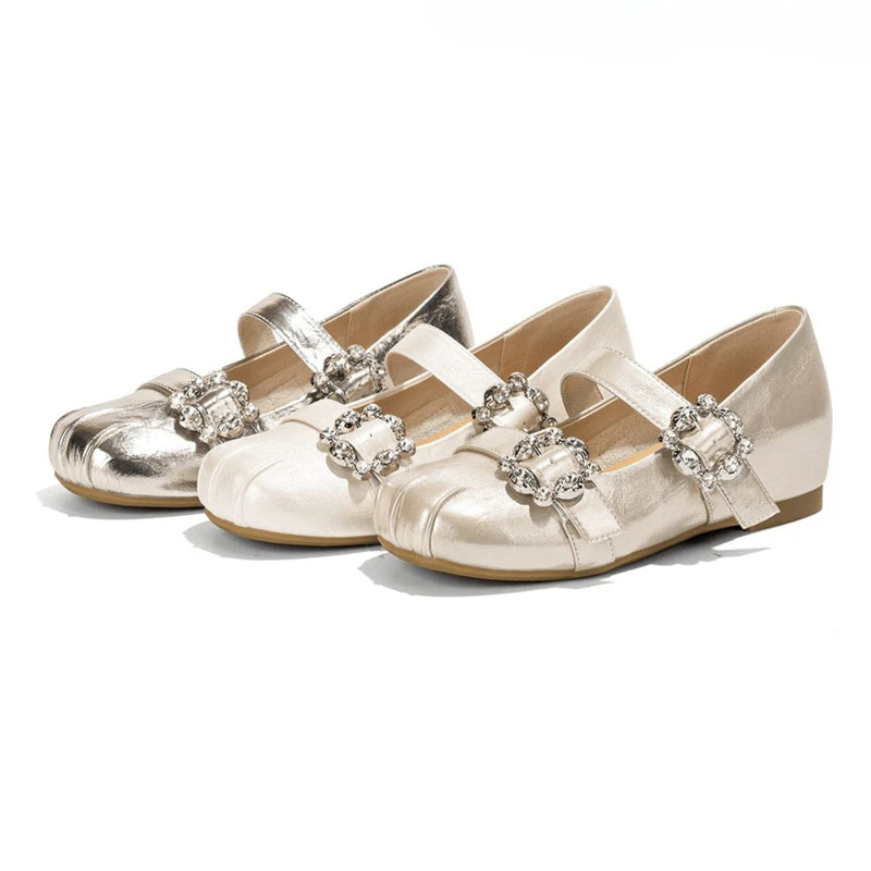Spring Autumn Women's Elegant Solid Heel Shoes Women Rhinestone Zpaxo
