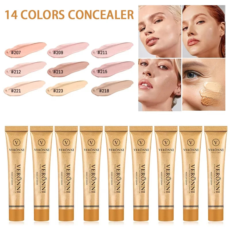 14 color Matte Finish Concealer Stick,Long-Lasting Foundation Makeup,Full Coverage Long Lasting Daily Makeup For Face,Nose,Cheek Zpaxo
