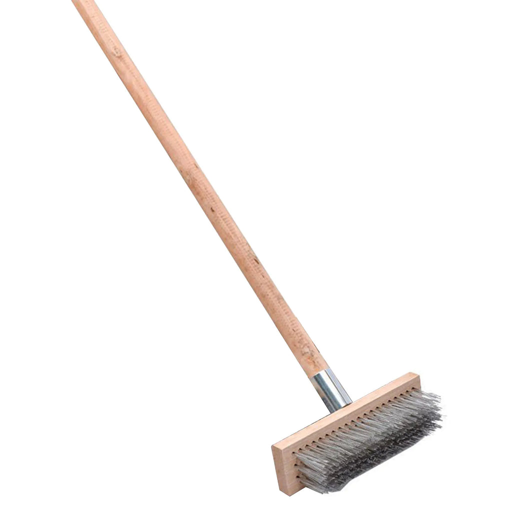 Deck Scrub Brush Heavy Duty Rough Floor Stainless Steel Wire Cleaning