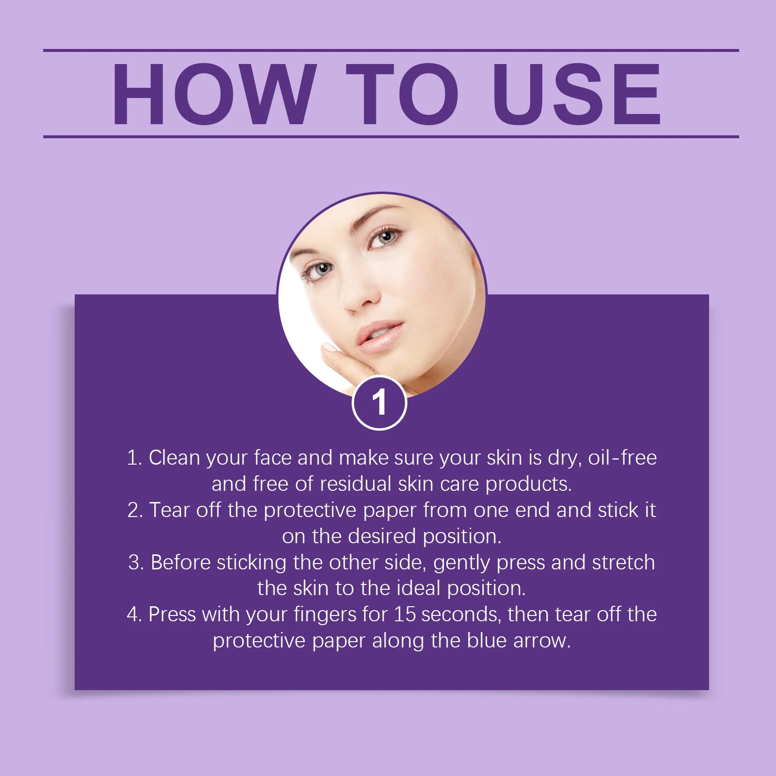 Jaysuing Invisible Face Lifting Tape – Hyaluronic Acid 120 Patches Face Lifting Patch Zpaxo