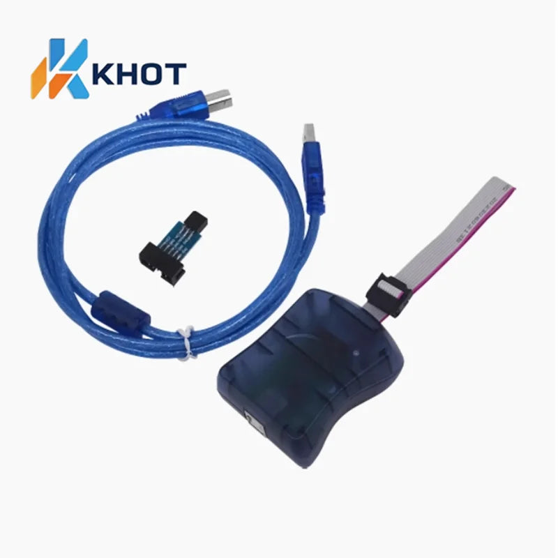 AVR ISP download cable/programmer/compatible with original STK500 AVRISP MKII XPII AVR ISP downloader Zpaxo