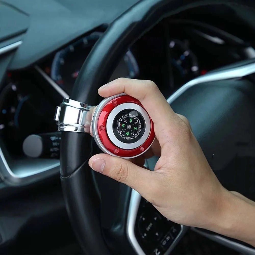 Turning Durable Car Accessories 360 Degree Rotation With Compass Steering Wheel Booster Ball Booster Power Handle Spinner Knob Zpaxo