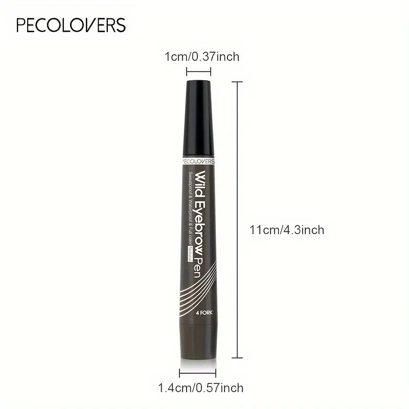 5 Colors Liquid Eyebrow Pen Long Lasting Tattoo 4-splitted Head Tint Zpaxo