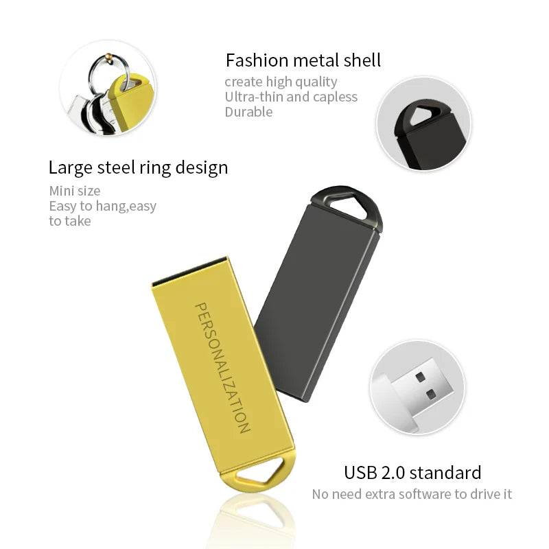 ZSUIT CTK USB Memory 16GB 64GB 128GB USB ３.0 Stick Pen Drive U Disk Memory Stick Metal Fall resistant Usb Flash Drive Zpaxo
