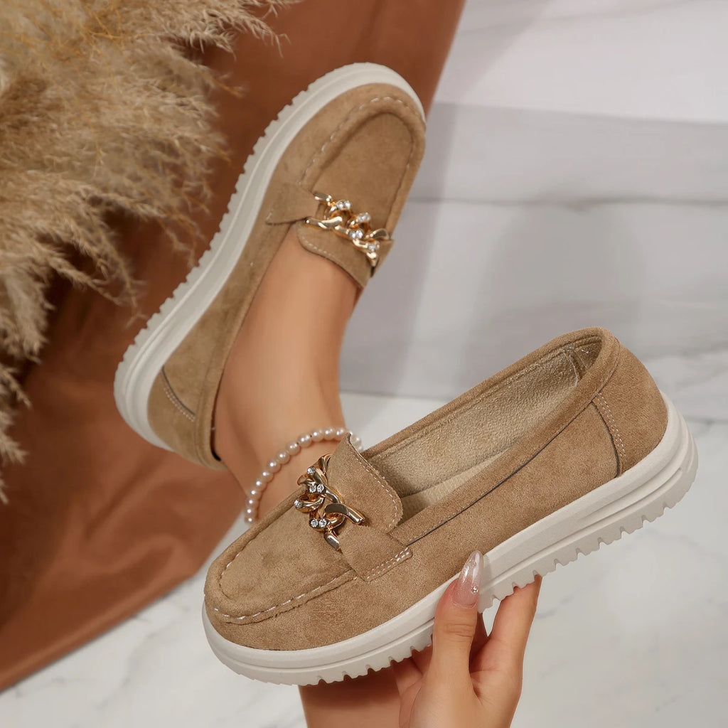 Women Flats Loafers Round Toe Solid Soft Sole Flat Shoes Spring Autumn Casual Slip on Mary Jane Shoes Fashion Sneakers Women Zpaxo