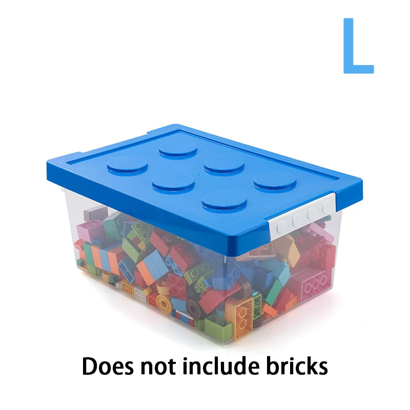 Kids Building Block Storage Box Toy Organizer Stackable Case