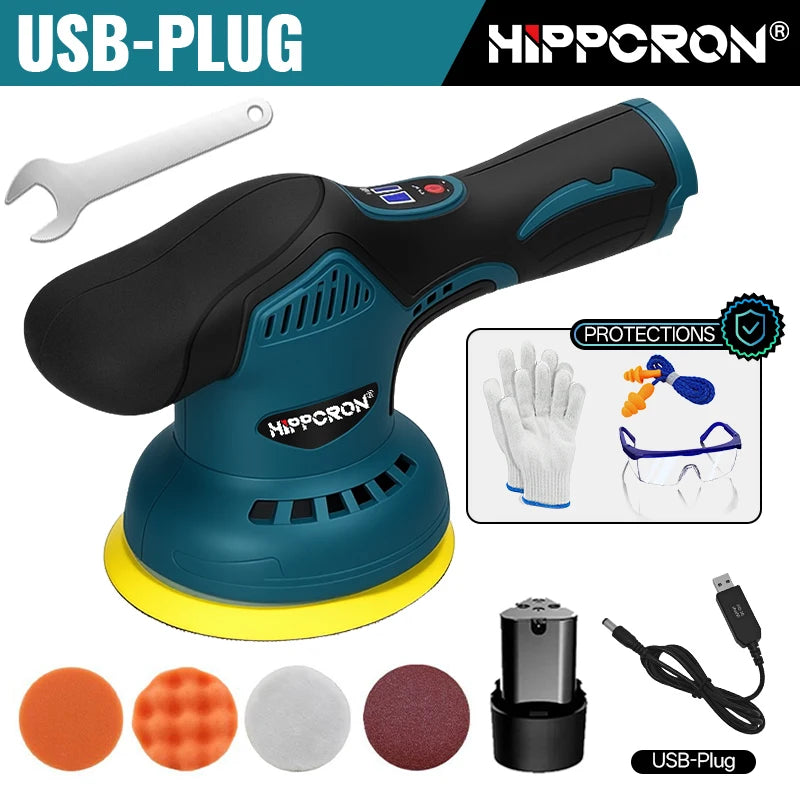 SSOOGTECH Cordless Car Polishing Multi-functional Sanding Machine Zpaxo 1 Battery