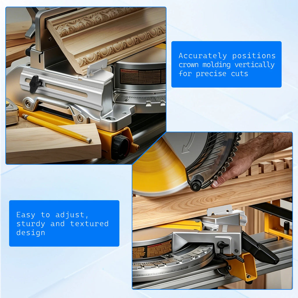 Crown Molding Cutting Tool Miter Saw Stop Gauge Vertical Precision Trim Positioner for DeWalt Woodworking Angle Guide Accessorie Zpaxo