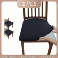 2 Solid Brushed Elastic Chair Cover Comfortable Seat Dust-proof