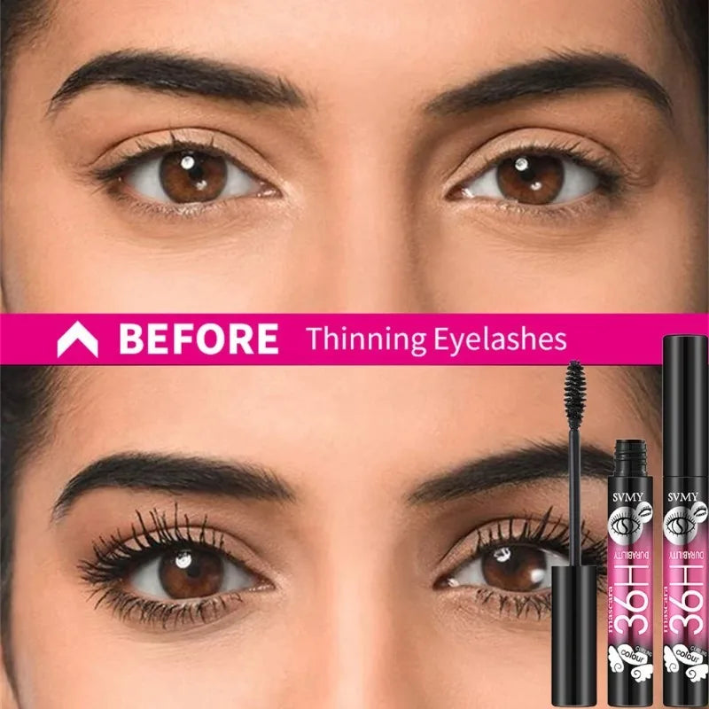 Fiber Mascara Black Thick Curly Lasting Waterproof Sweat-proof