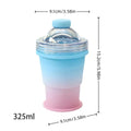 Foldable Ice Tray Cup Silicone Mold Straw Portable Iced Coffee Maker