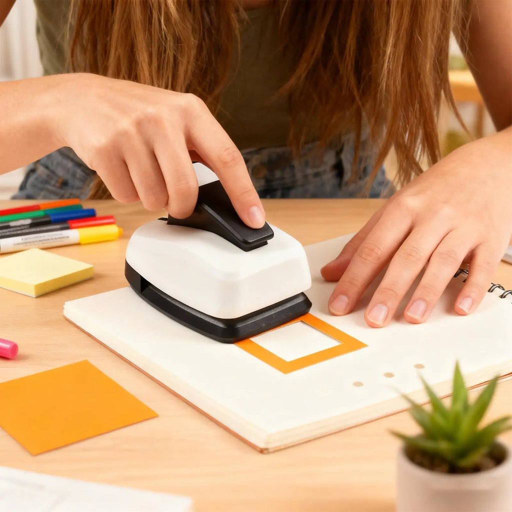 Easy Square Paper Hole Punch Tool Scrapbooking Card Making DIY Crafts