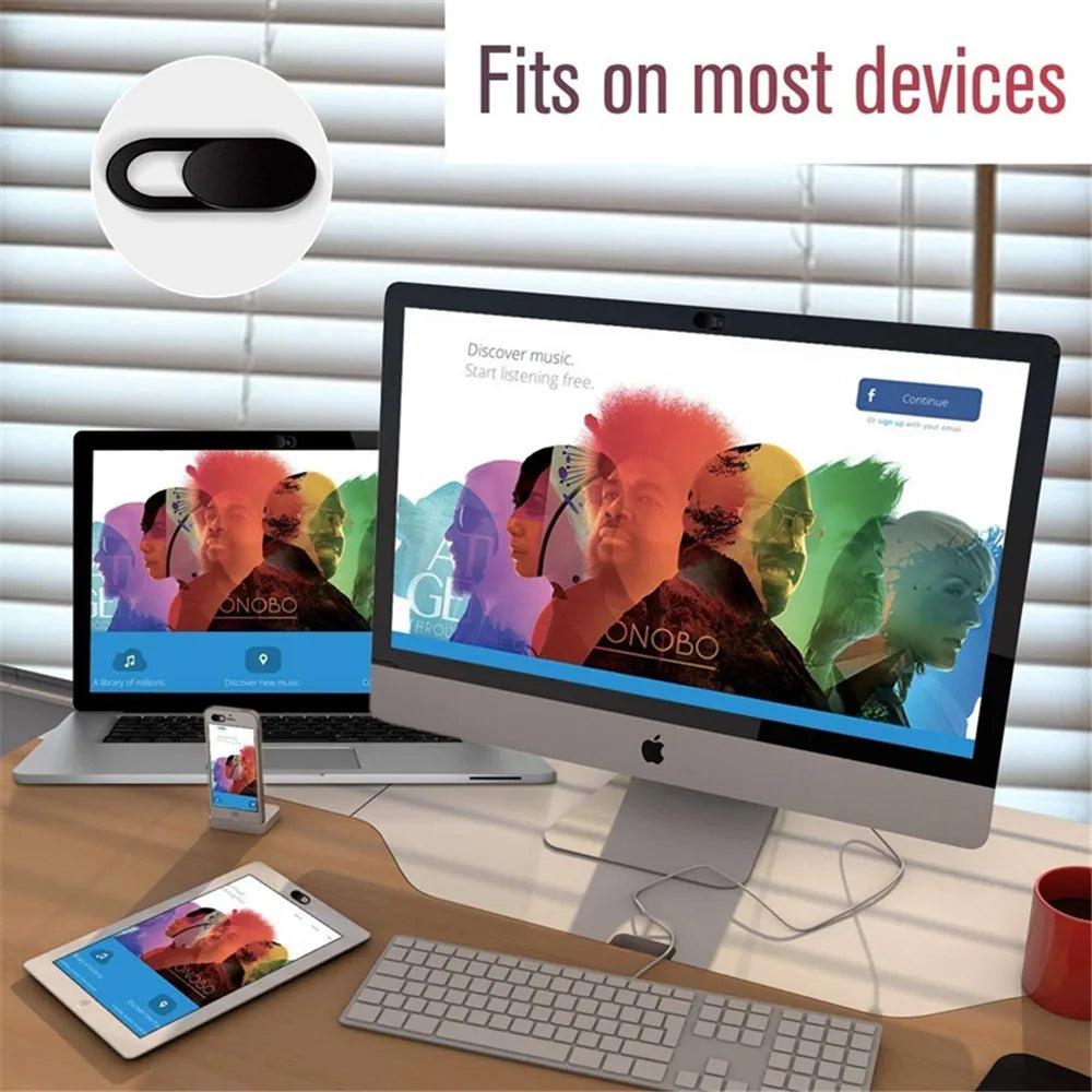 1/5/10/20 pcs Sliding Webcam Cover Laptop Camera Cover Slider Phone Antispy For iPad PC Macbook Tablet lenses Privacy Sticker Zpaxo