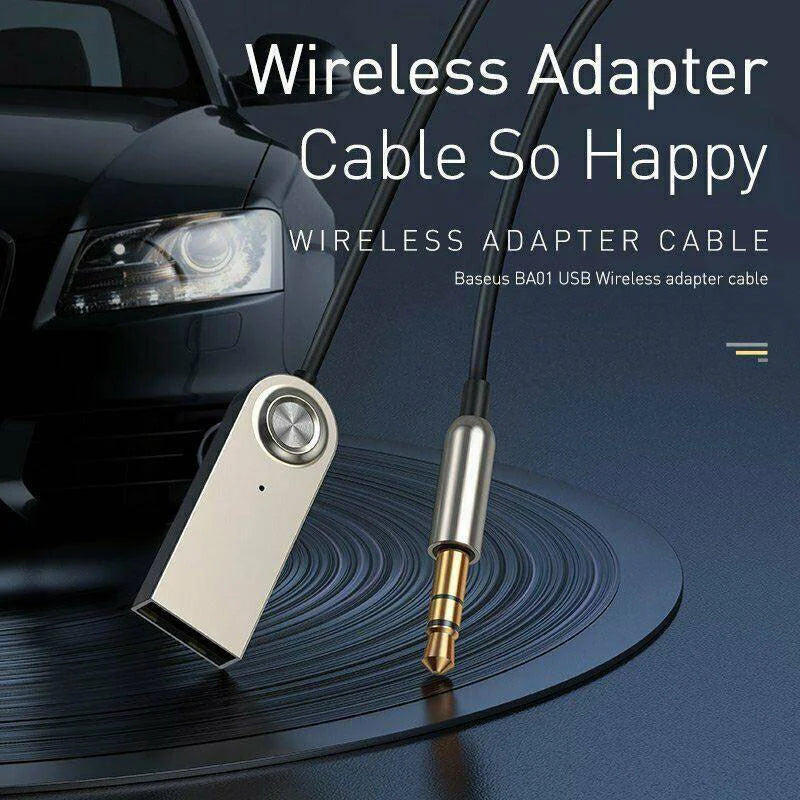 Bluetooth 5.0 AUX Adapter – 3.5mm Car Audio Receiver Dongle