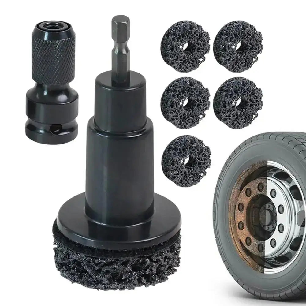 Wheel Hub & Brake Disc Cleaning Kit – Rust Removal Tool Automotive Cleaning Tool Zpaxo