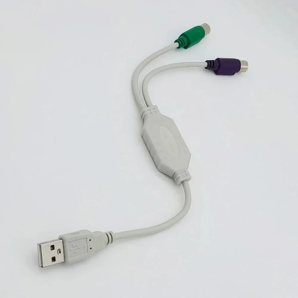 USB Male to PS/2 Female Adapter Cable for Keyboard & Mouse USB Adapter Cable Zpaxo