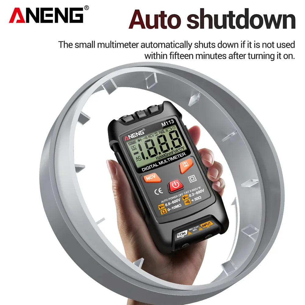 ANENG M113 Inteligent Multimeter Ohm NCV Measuring Mini Instruments