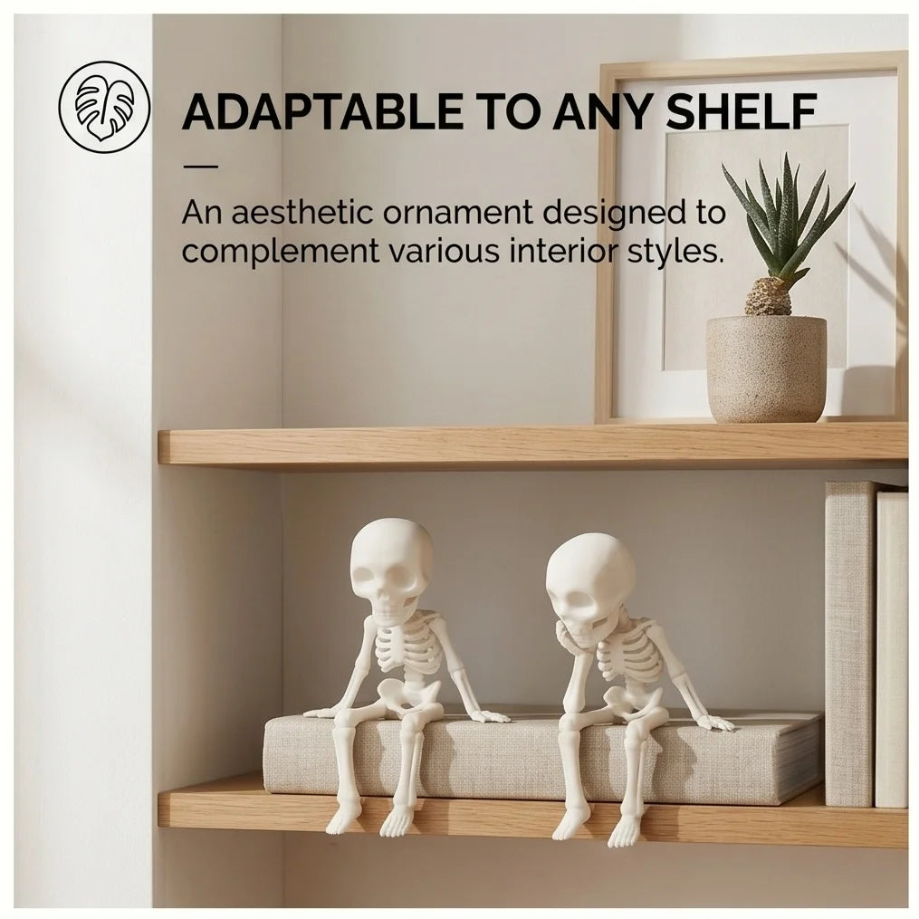Articulated Skeleton Figurine Posable Halloween Home Decor Fun Desk