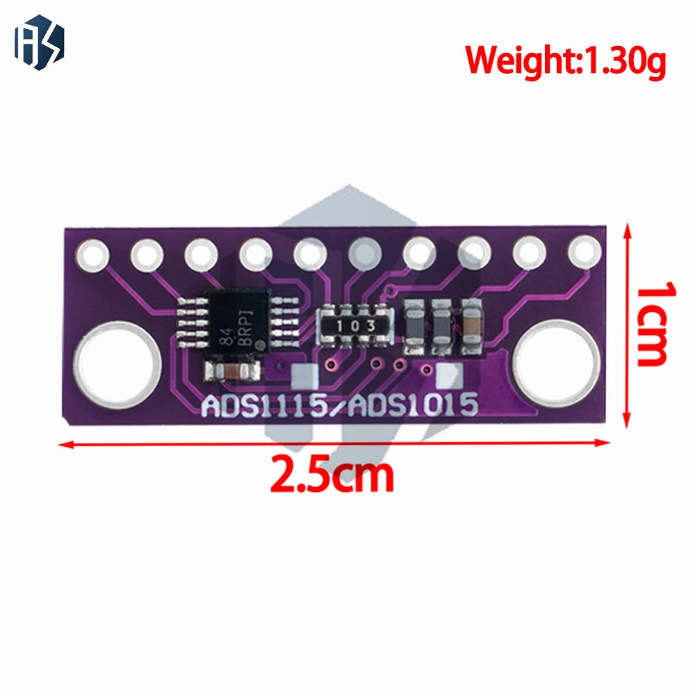 16-Bit ADC Module ADS1115 ADS1015 I2C 4-Channel Programmable Gain Zpaxo