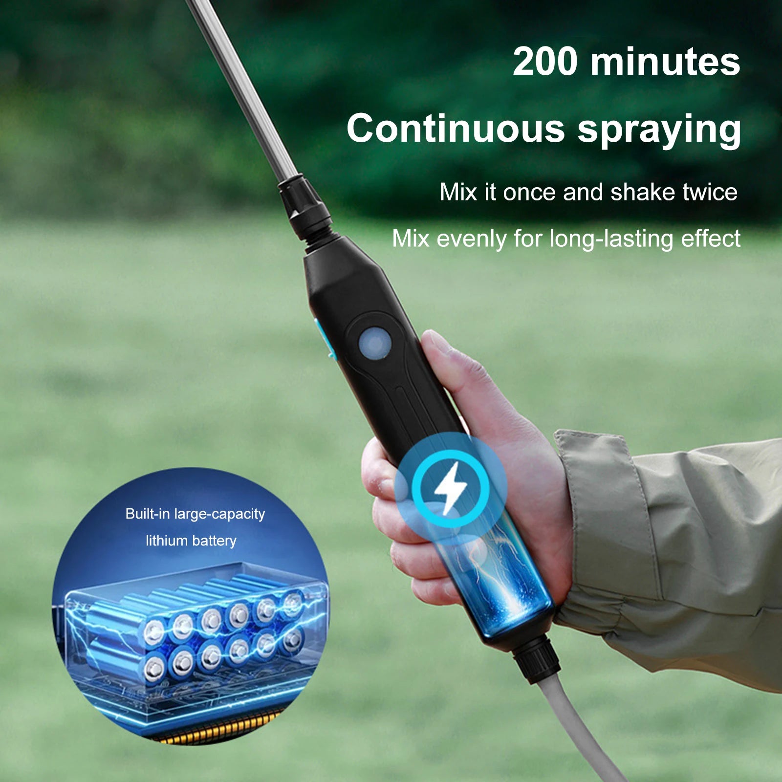 4 Gallon/15L Powerful Lawn Electric Water Sprayer with Shoulder Strap Electric Backpack Garden Sprayer for Lawn Garden Yard Zpaxo