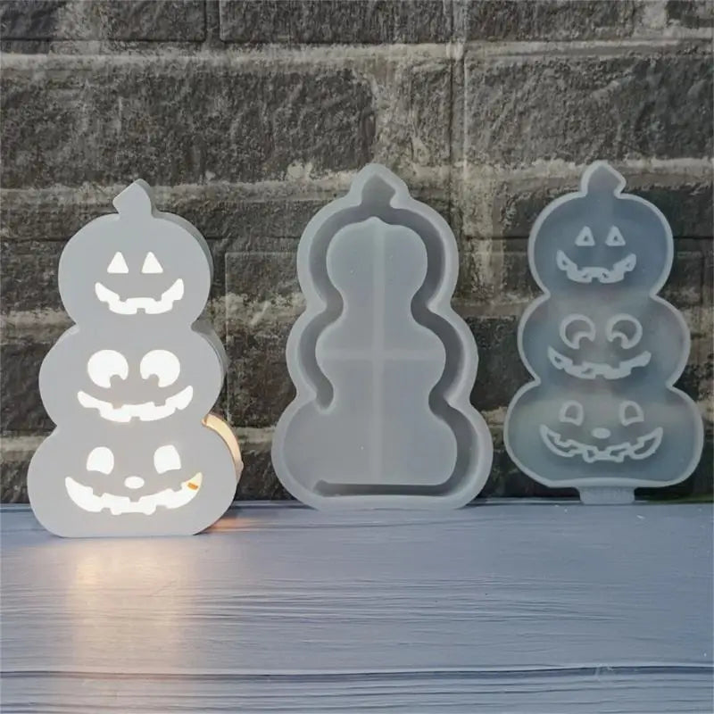 Silicone Molds Plasters Halloween Pumpkin Light Casting Ornament