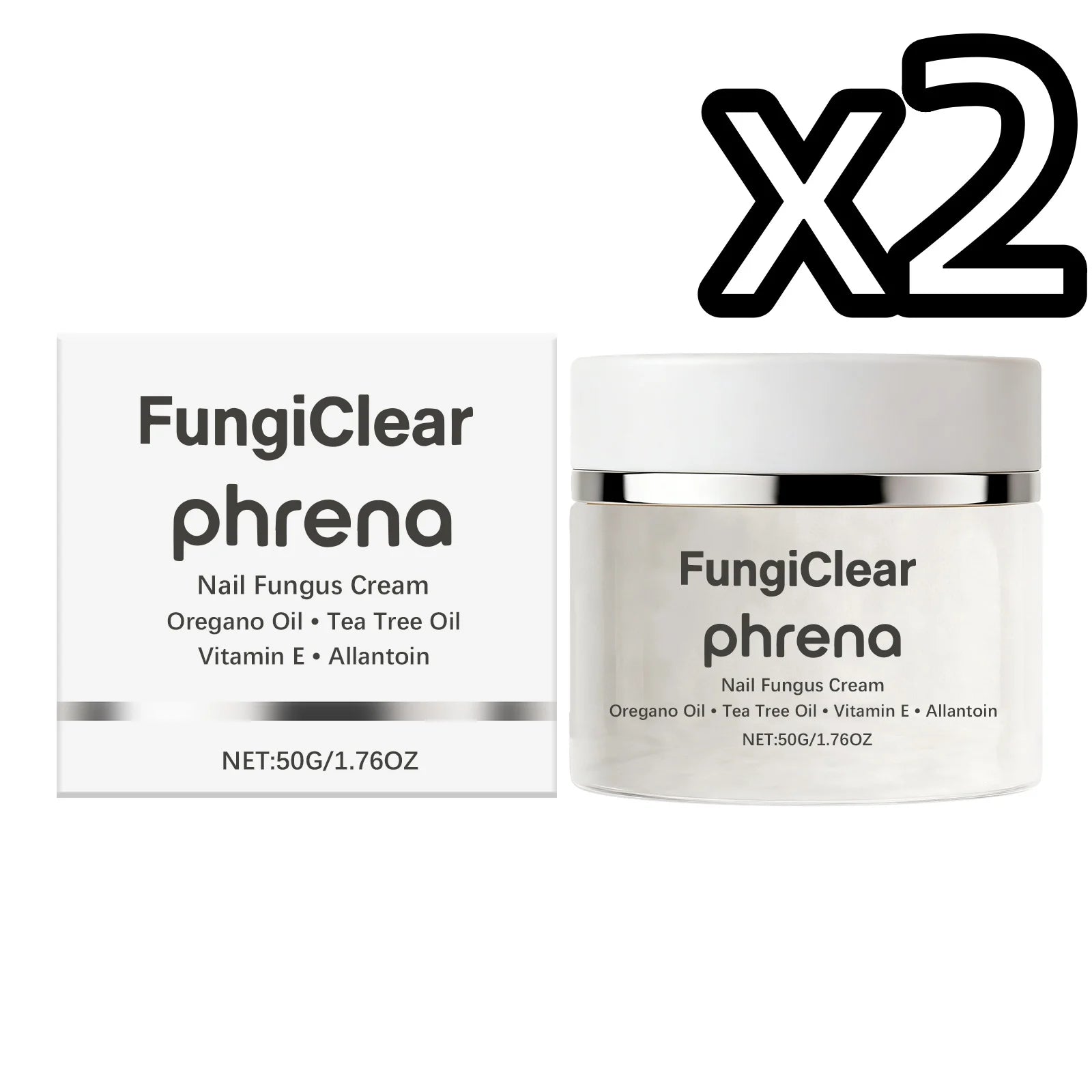 Plant Extract Nail Care Cream – Repair, Nourish & Fungus Treatment Nail Treatment Cream Zpaxo 50g Boxed x 2