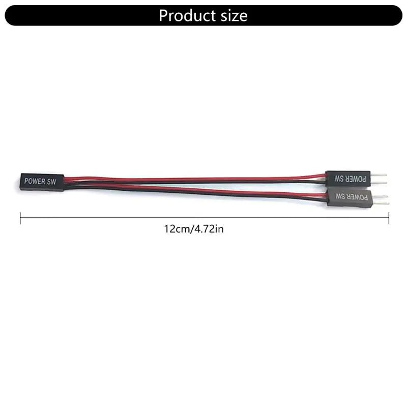 652F Motherboards Power Switches Splitter Cable Double Control ATXes Zpaxo