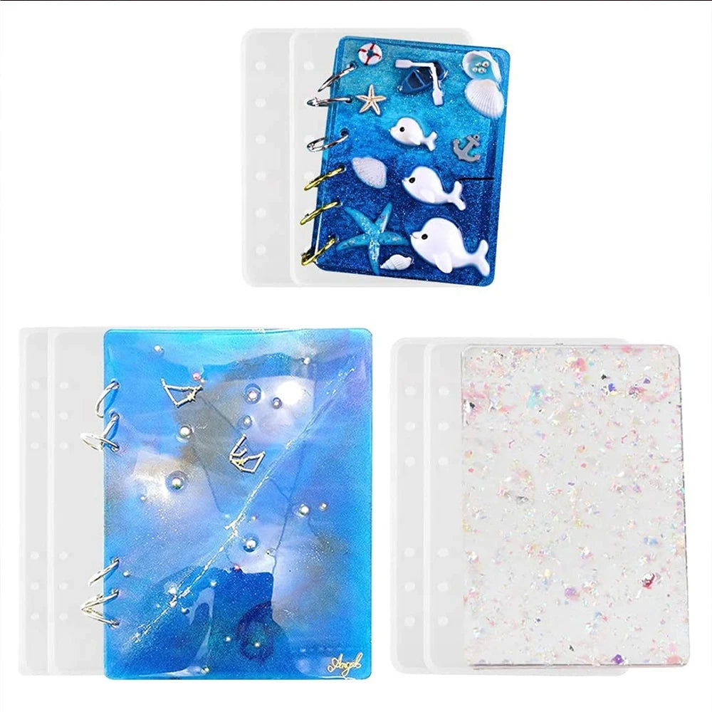 Note Book Silicone Resin Mold A5 A6 A7 DIY Notebook Crafts Gift Making Epoxy Resin Mould Zpaxo