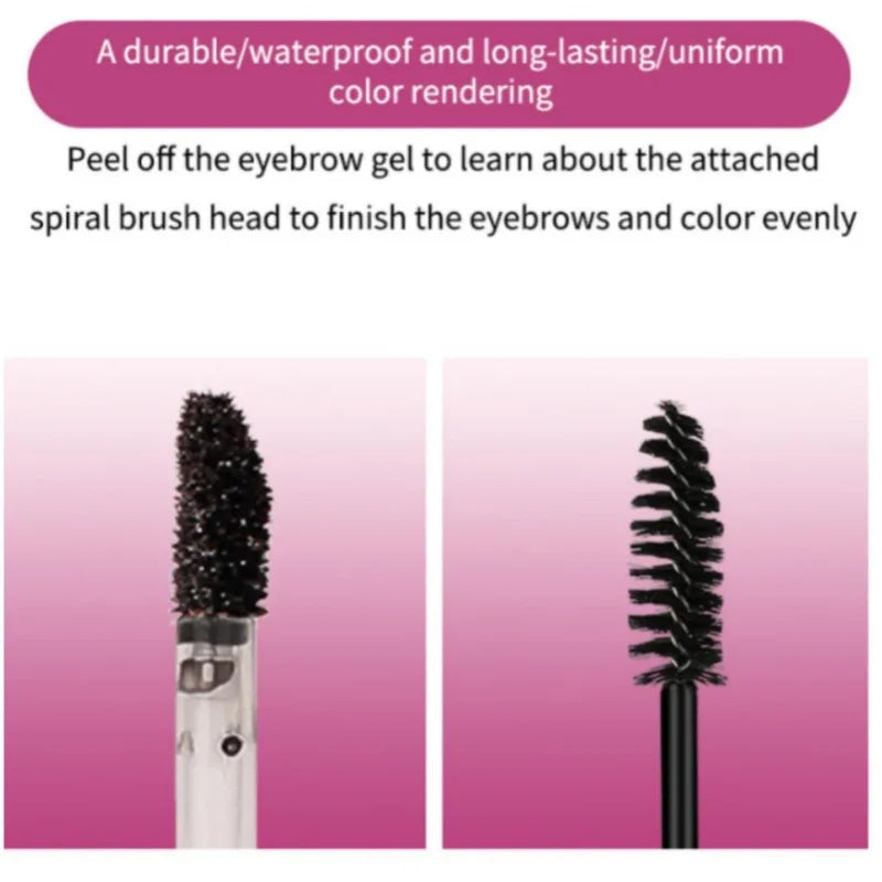 1PC Dye Eyebrow Gel, Semi-Permanent Long Lasting Brown Eyebrow Tattoo Tint Sweatproof Film Forming Tearing Off Eyebrow Cream Zpaxo