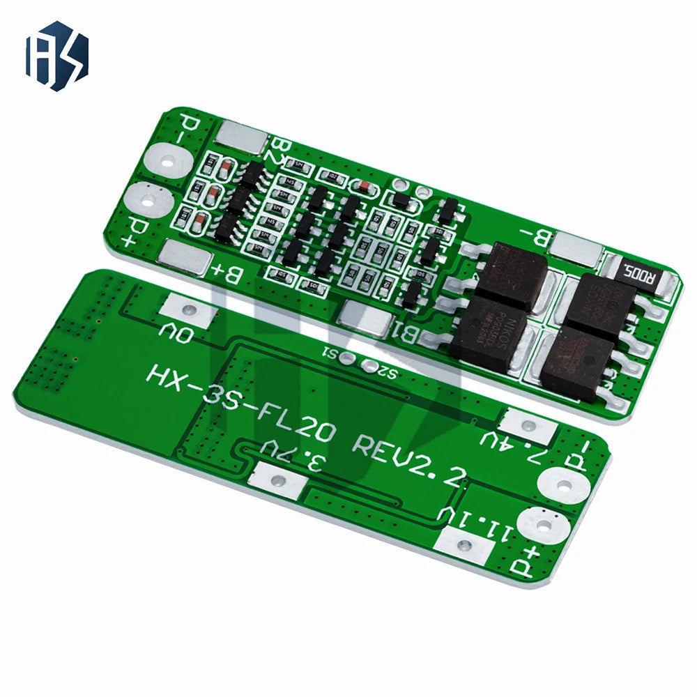 3S 12 6V 15A BMS Charger Module 18650 Li-ion Lipo Batteries Zpaxo