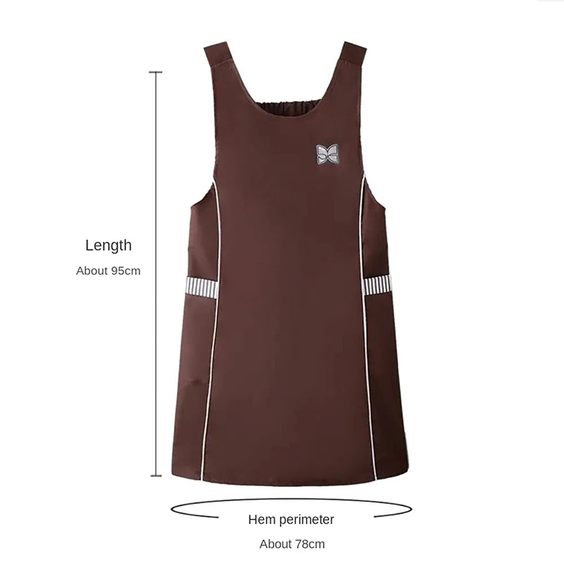 Fashionable Slim Waistcoat Apron Waterproof Waist Strap Solid Zpaxo